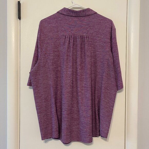 Duluth Trading Co Women's Armachillo Polo Elbow-Sleeve Shirt Top XXL/2XL Purple - Picture 4 of 9